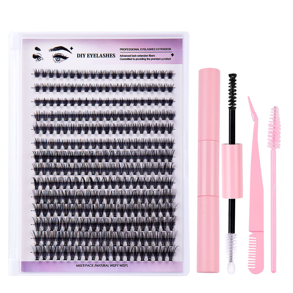 280 Clusters Fluffy Dramatic Thick Volume Eyelashes Natural Lashes Fake Lashes Pack Eyelashes Individual Lashes Russia 30D/40D