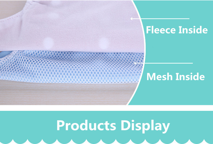 Baby Cloth Diaper Cover Waterproof Cartoon Fox Baby Washable Diapers Pocket Reusable Cloth Nappies