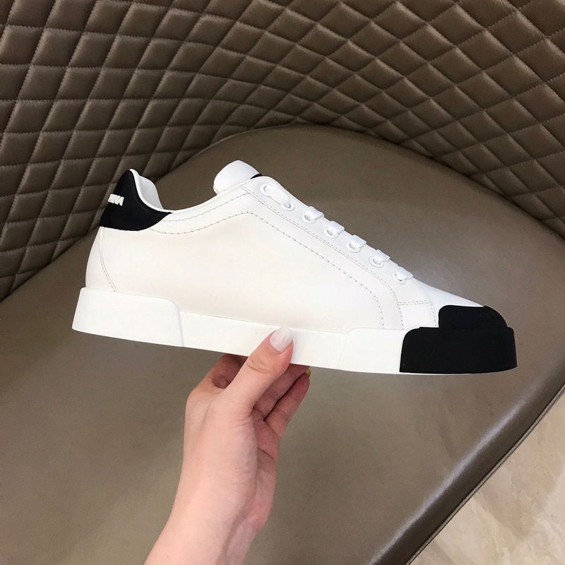 Dolce & Gabbana Casual Shoes Flat White Shoes Couple Shoes Twill Canvas Shoes Non-slip Walking Shoes Soft Sole Daddy Shoes 38-44