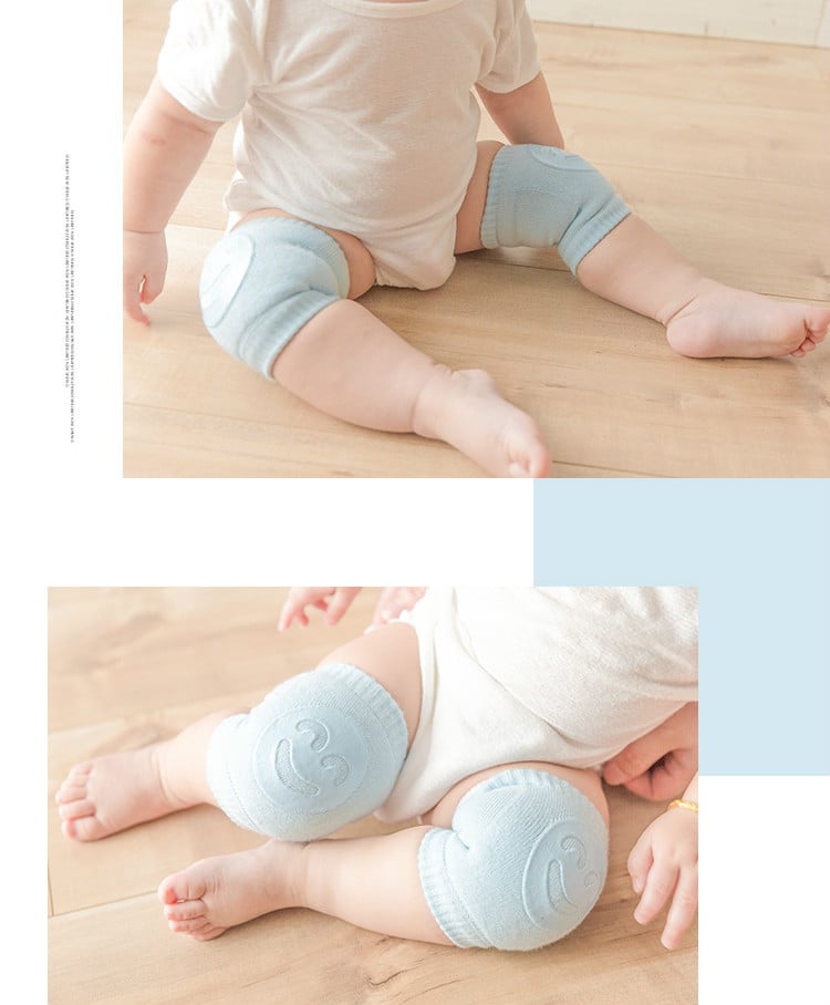 Fall Terry Toddler Crawling Baby Knee Socks Elbow Infants And Children Smile Knee Knee Knee