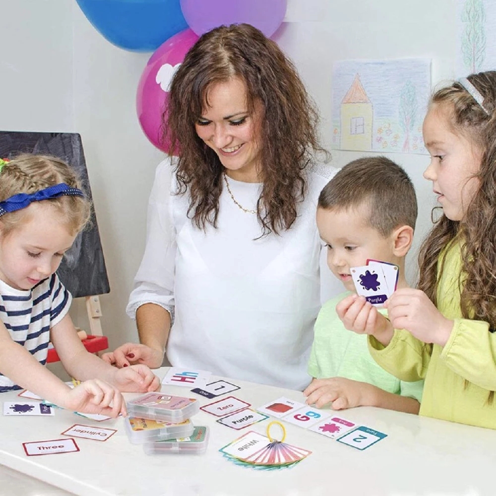 Kids Montessori Baby Learn English Word Card Flashcards Cognitive Educational Toys Picture Memorise Games Gifts for Children