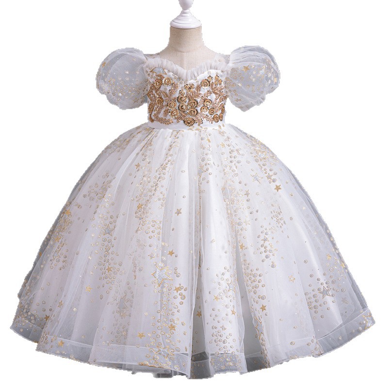 Children's Dress Princess Dress Flower Children's Dress Pong Dress Children's Dress Girls' Dress
