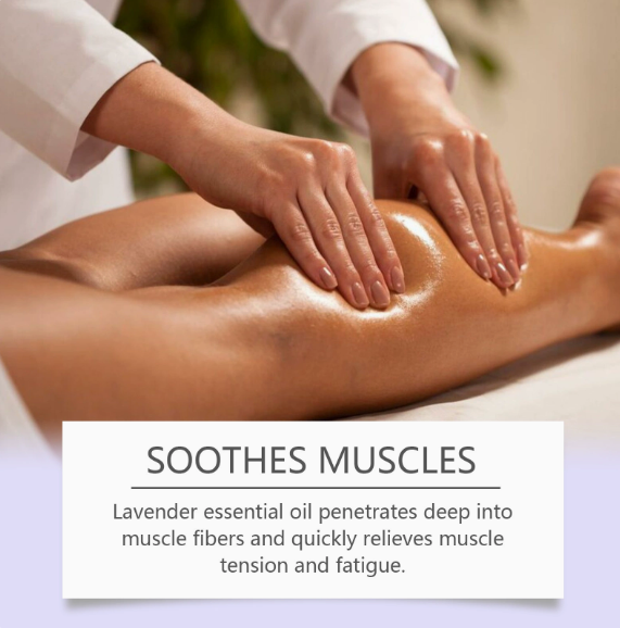 Lavender Relaxing Massage Oil Moisturizing Body Brighten Skin Firming Stress Relief Muscle Sore Help Sleep Gua Sha Fragrance Oil