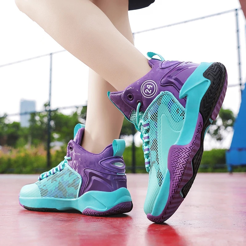Kids Basketball Shoes Boys Sneakers Children Casual Shoe for Girls Boy Running Trainers Footwear Sport Mesh Braethable Shoe