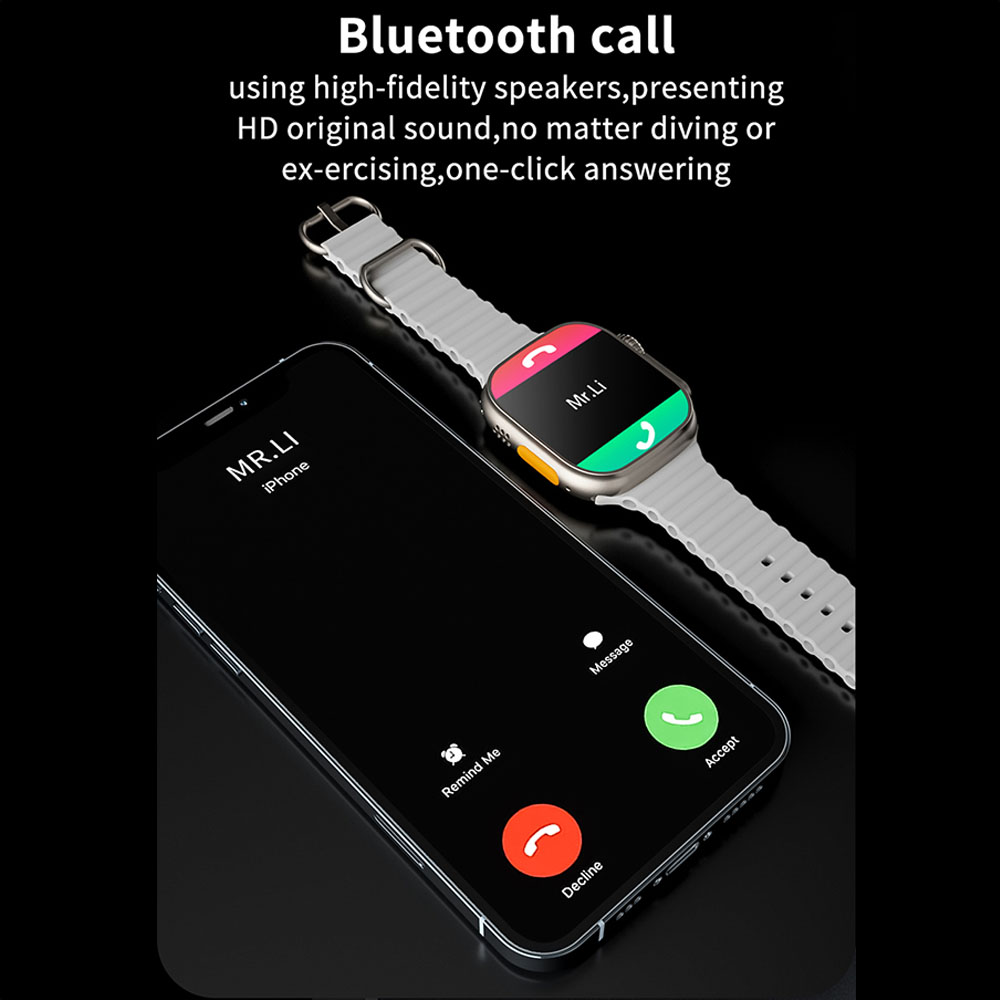 New in Ultra Smart Watch 8 Ultra C800 Ultra Smart Watch IWO Smart Watch Series 8 Bluetooth Call 1.9 Inch Wireless Fitness Watch