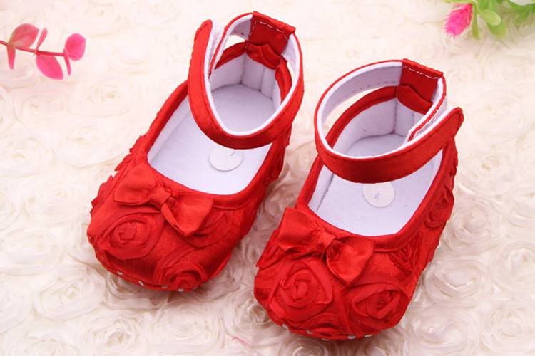 New Children Baby Shoes Girl Newborn Infant Toddlers Lace Flower First Walkers Girls Bebe Crib Casual Prewalkers Bowknot Shoes