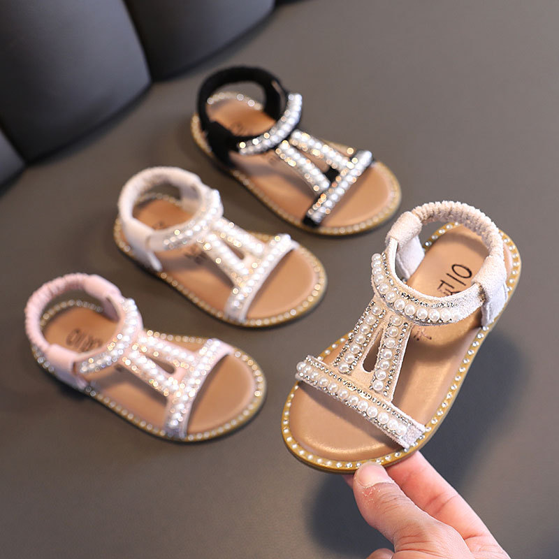 Girls' Sandals, Children's Shoes, Summer Soft Sole Princess Bohemian Beach Shoes, Fashion Sandals