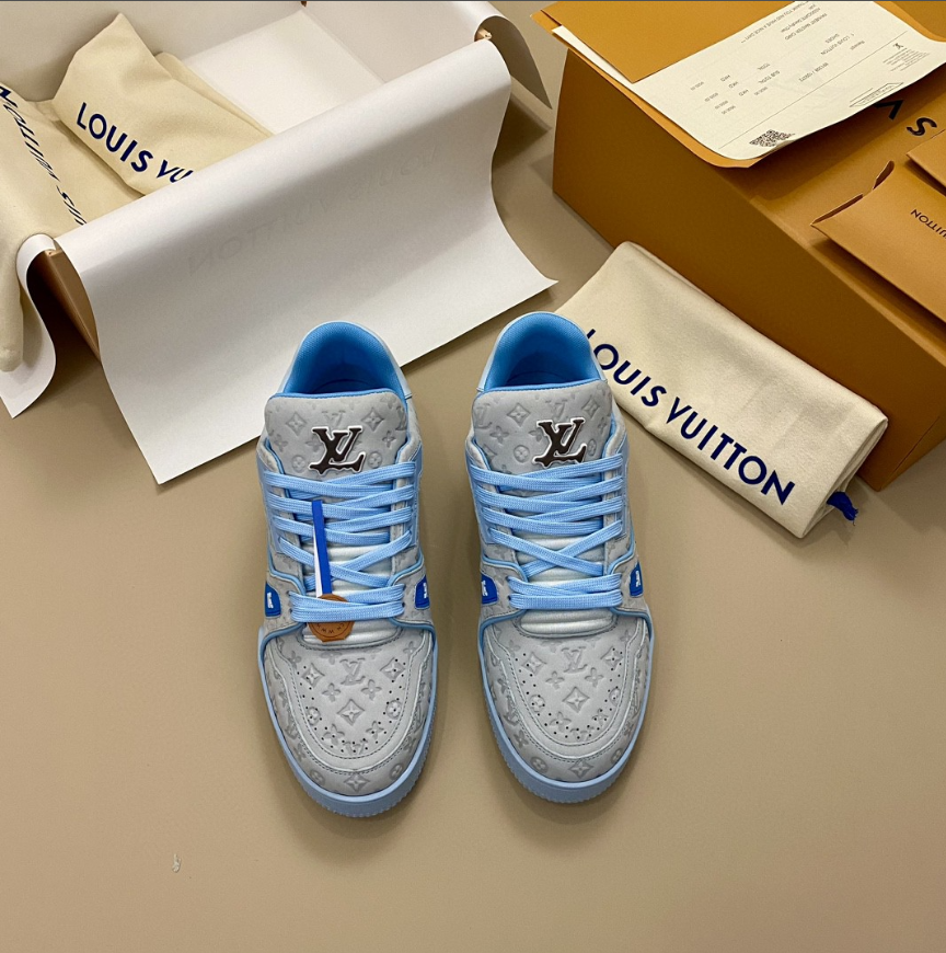 LV new lace-up casual fashion couple sneakers size 38-46