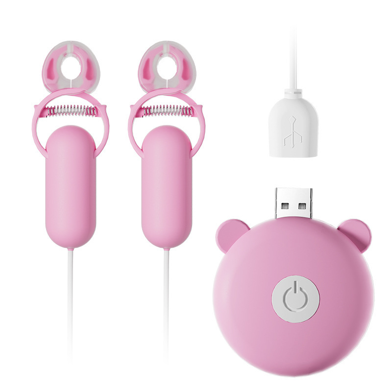 10 Frequency Nipple Vibrator Vibrating Nipple Clamps Clitoral Clip Breast Massage Clitoral Stimulation Erotic Sex Toys for Women