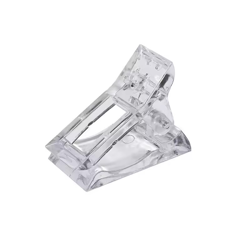 5Pcs Professional Nail Art Transparent Crystal Clip FakeNail Clip Gel Quick Fingernail Extension UV Assistant Nail Accessories