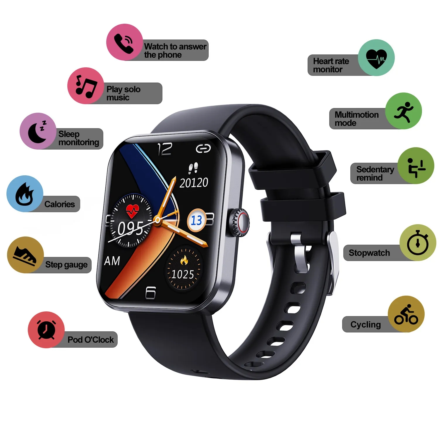 Isfriday 2023 New Smart Watch Blood Glucose Sugar 1.9 Inch 50+ Sport Smartwatch Men Women 24 Hours Heart Rate Fitness Tracker