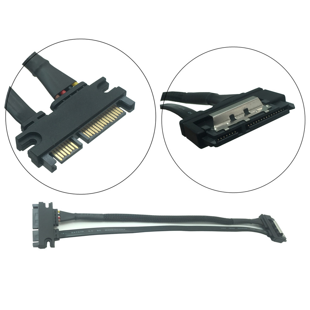 Sata Extension Cable SATA 22 Pin Male To Female SATA 3 III 22 Pin Male to Female 7+15 Pin SATA Data Power Combo 0.3M 0.5M