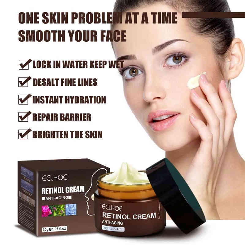 Top Retinol Face Cream Anti-Aging Remove Wrinkle Firming Lifting Whitening Brightening Moisturizing Facial Skin Care