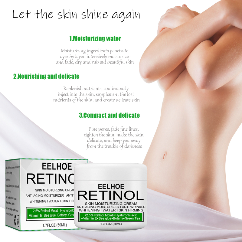 Retinol Body Whitening Cream Underarm Legs Knee Elbows Private Dark Spot Removal Skin Firming Brightening Moisturizing Facial