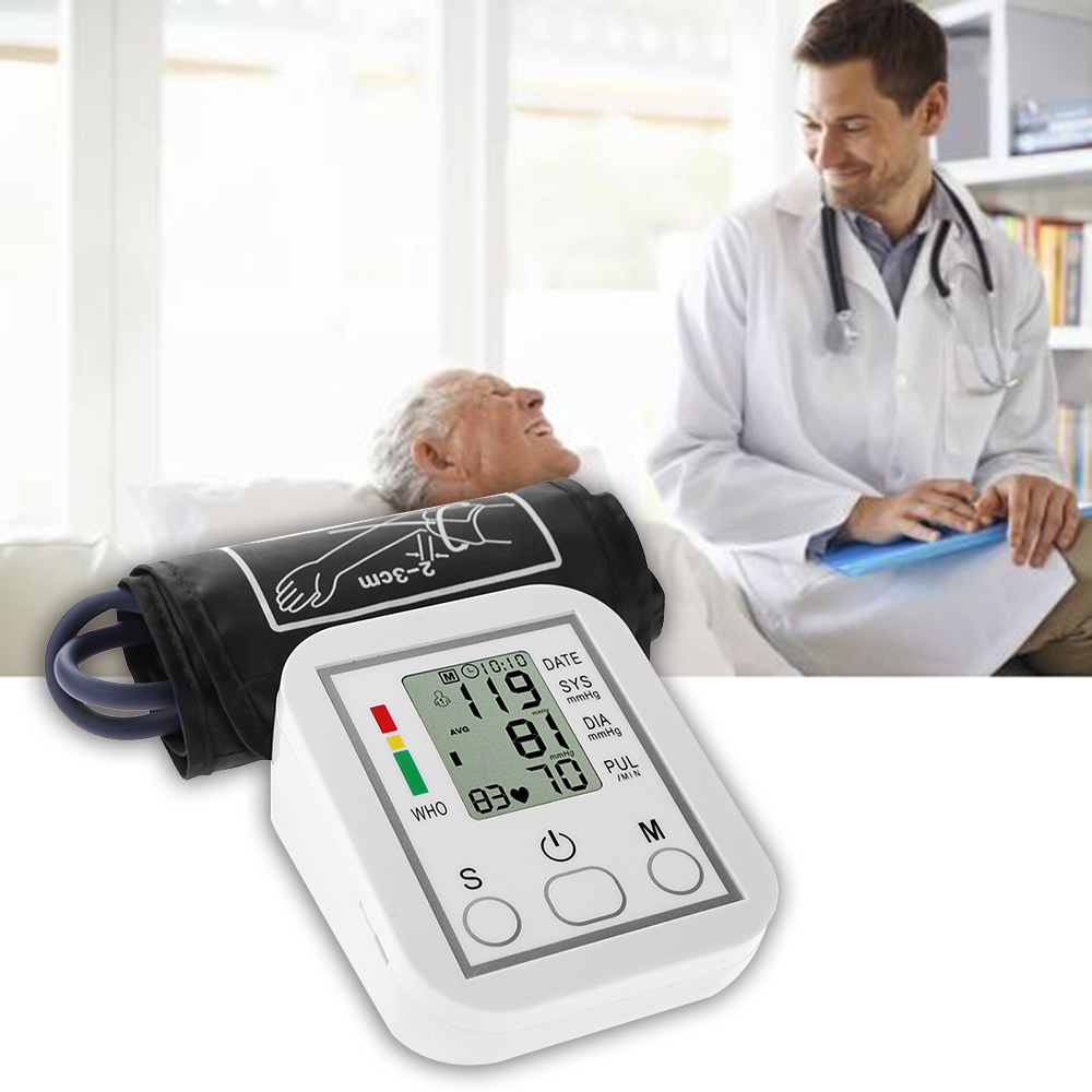 Portable home sphygmomanometer armband digital electronic mini sphygmomanometer English without voice