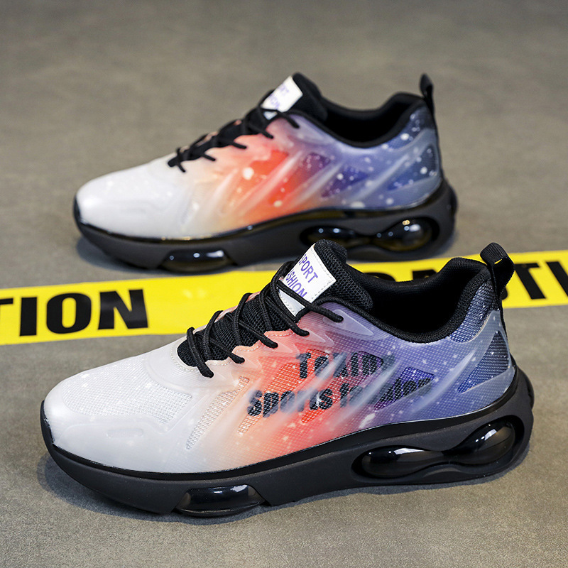 Men Sneakers Running Boots Fashion Outdoor Jogging Sports Shoes Mesh Breathable Cushioning Black Basket Footwear Male Big Size