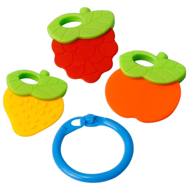 Baby Teether Feeding Natural stop Sucking Thumb Toy Fruit cartoon baby gum Suitable for children Children's molar Teether