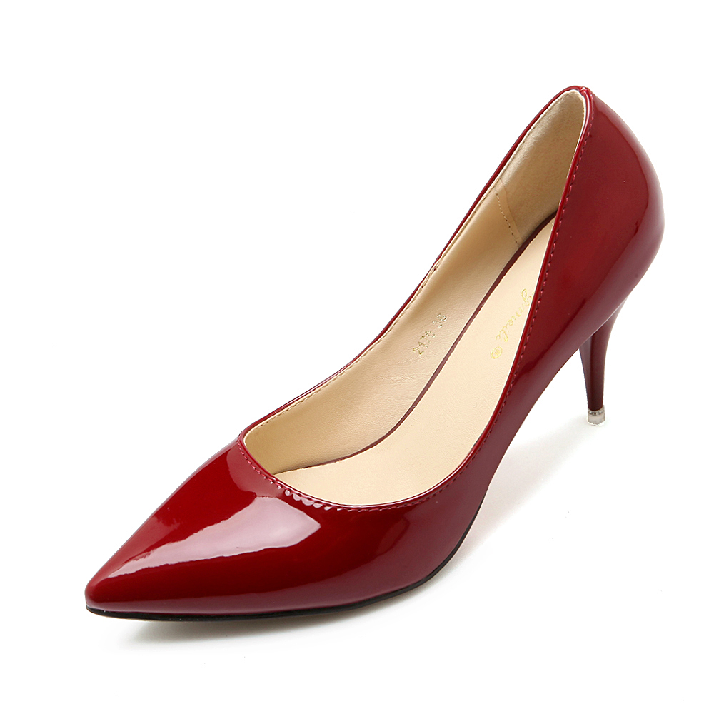 High Heels Metal Head Pointed Sexy Women Pumps Shoes