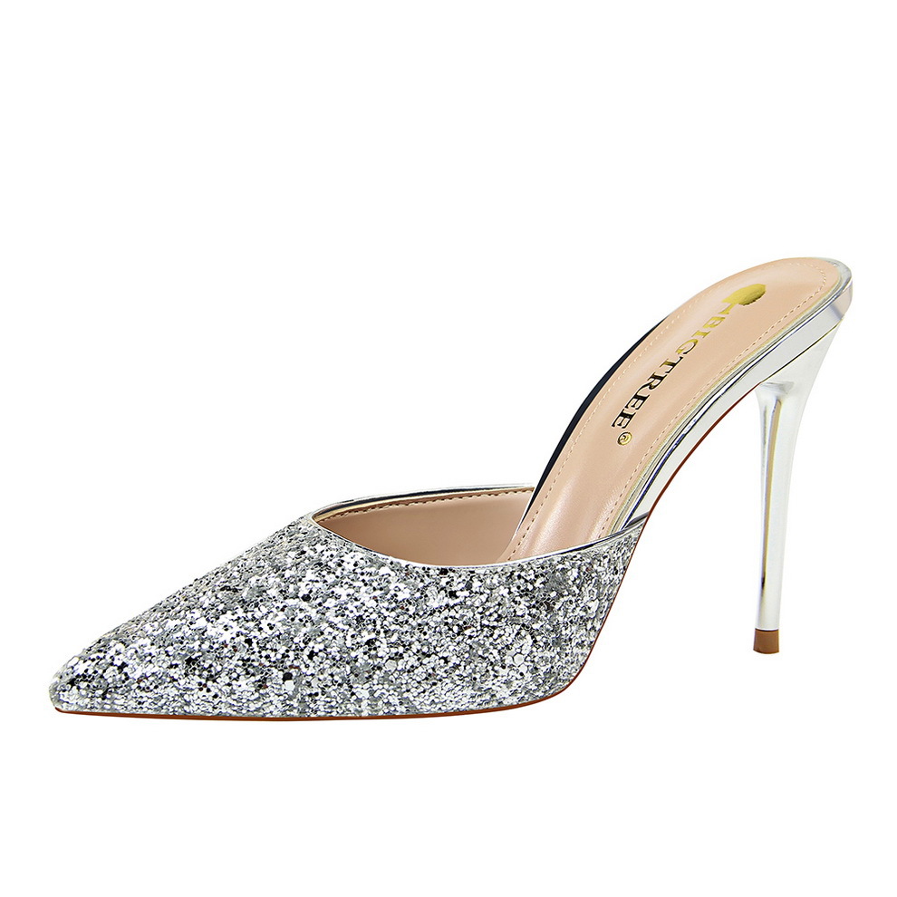 Sandals Women Pointed Clear Crystal Cup High Heel Stilettos Sexy Pumps Summer Shoes Peep Toe Women Pumps Size