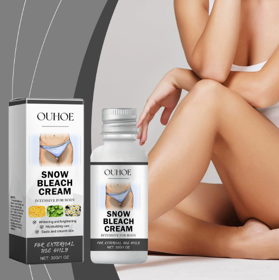 Body Whitening Bleach Cream Brighten Underarm Elbow Knees Joint Removal Intimate Parts Dark Spots Melanin Snow Bleach Cream