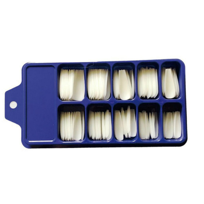 100pcs Ballet Long Pointed Nail Mixed Boxed Full Paste Fake Nail Coffin Nail French Fake Nail