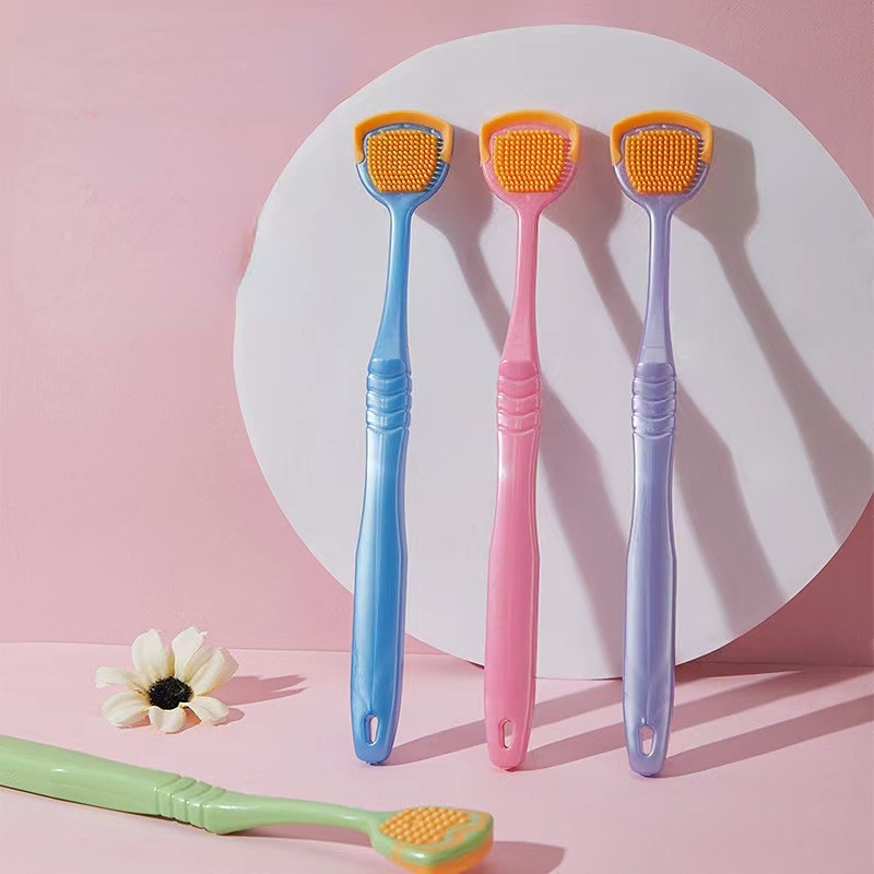 1PC Brush Oral Cleaning Brushes Hygiene Care Toothbrush Dirts Tongue Scraper Tongue