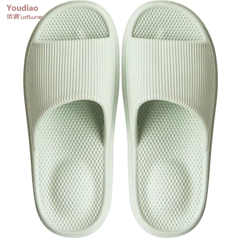 UTUNE Non-slip Massage Slippers Women EVA Indoor Slippers Light Women House Bath Shoes Man Waterproof Sandals Slides Bathroom
