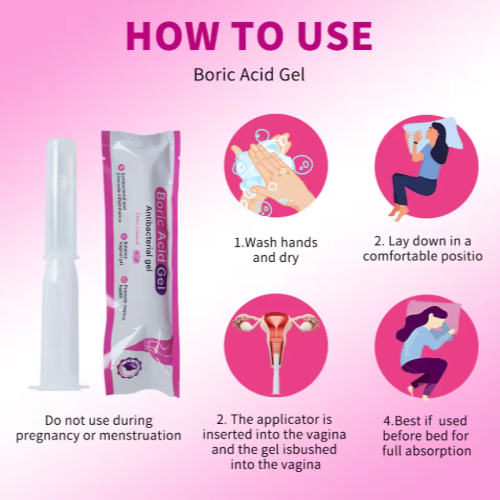 Feminine Maintain Vaginal pH Balance Boric Acid Antibacterial Gel and Boric Acid Gel 1pc