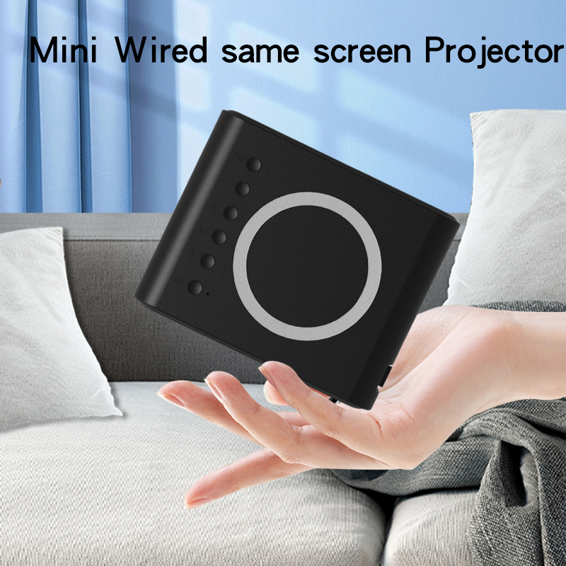 YT300 Mini Portable Portable LED Projector Ultra HD Wired Wireless Connection Mobile Home Theater Projector