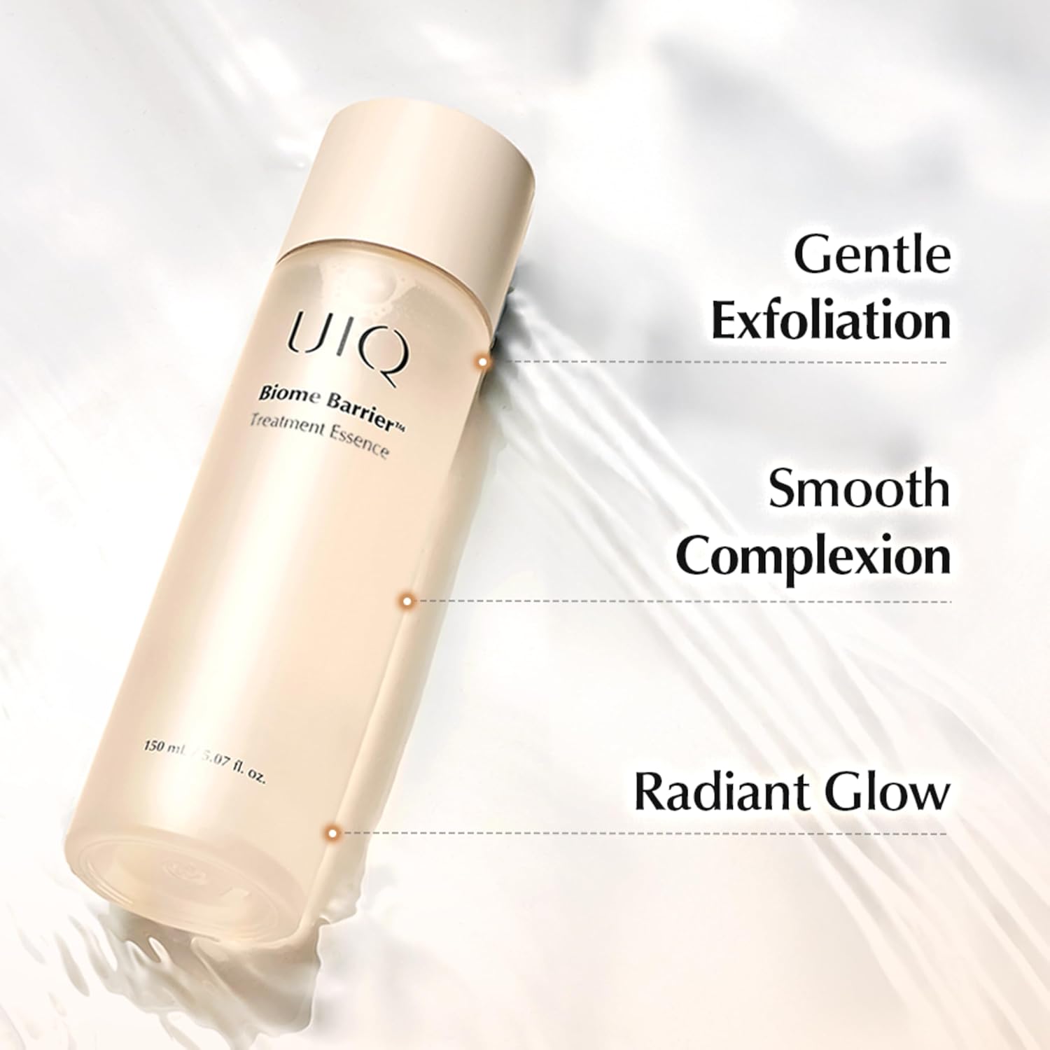 UIQ Biome Barrier Treatment Essence Nourishing, Hydrating, Moisturizing Toner l Korean Skincare for All Skin Types | Daily Gentle Dead Skin Cell Care