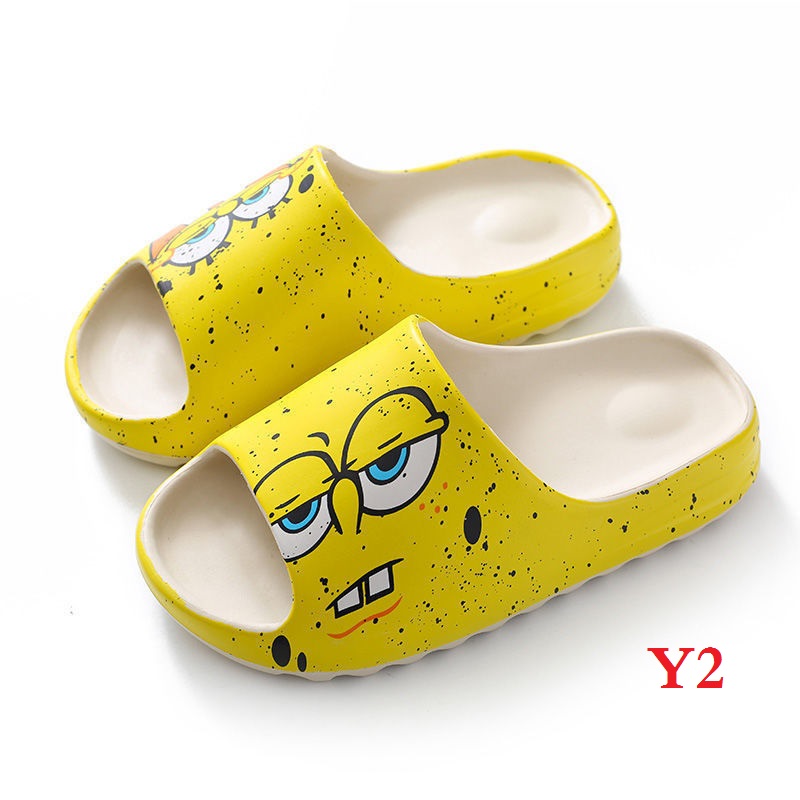 Men Women Yeezy Similar Sides Slippers Graffiti Sesame Street Skull Pattern Beach Shoes Sandals Indoor Outdoor Slipper
