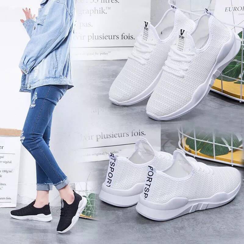 New Summer Athletic Sneakers For Women Breathable Mesh Socks Running Shoes Female Outdoor Top quality Sport Shoes