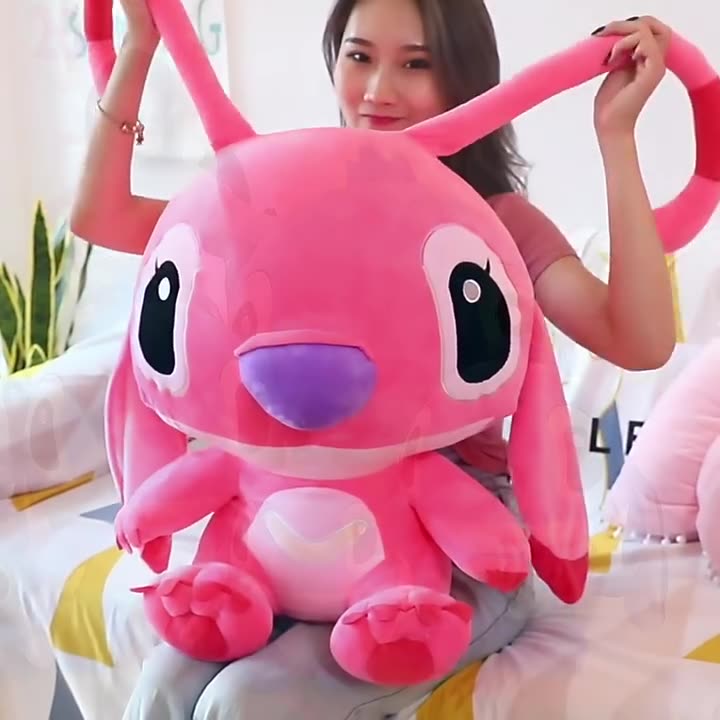 35-70cm Giant Size Lilo & Stitch Couple Models Cartoon Stuffed Plush Anime Plushs Toys Pendant Toy Pillow Kids Birthday Gift