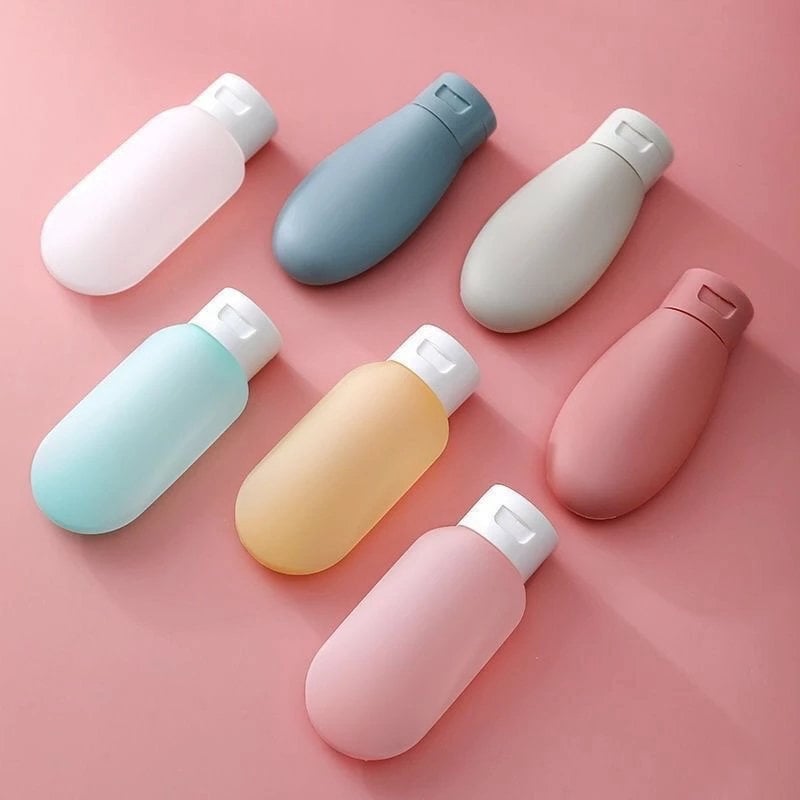 60ML Travel Refillable Bottle Kit Portable Essence Shampoo Body Wash Bottle Container Portable on Airplane Compact 1pc