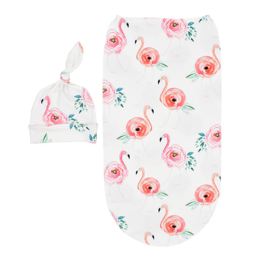 baby sleeping bag baby anti-shock wrapper super soft stretch baby cocoon sleeping bag tire cap set