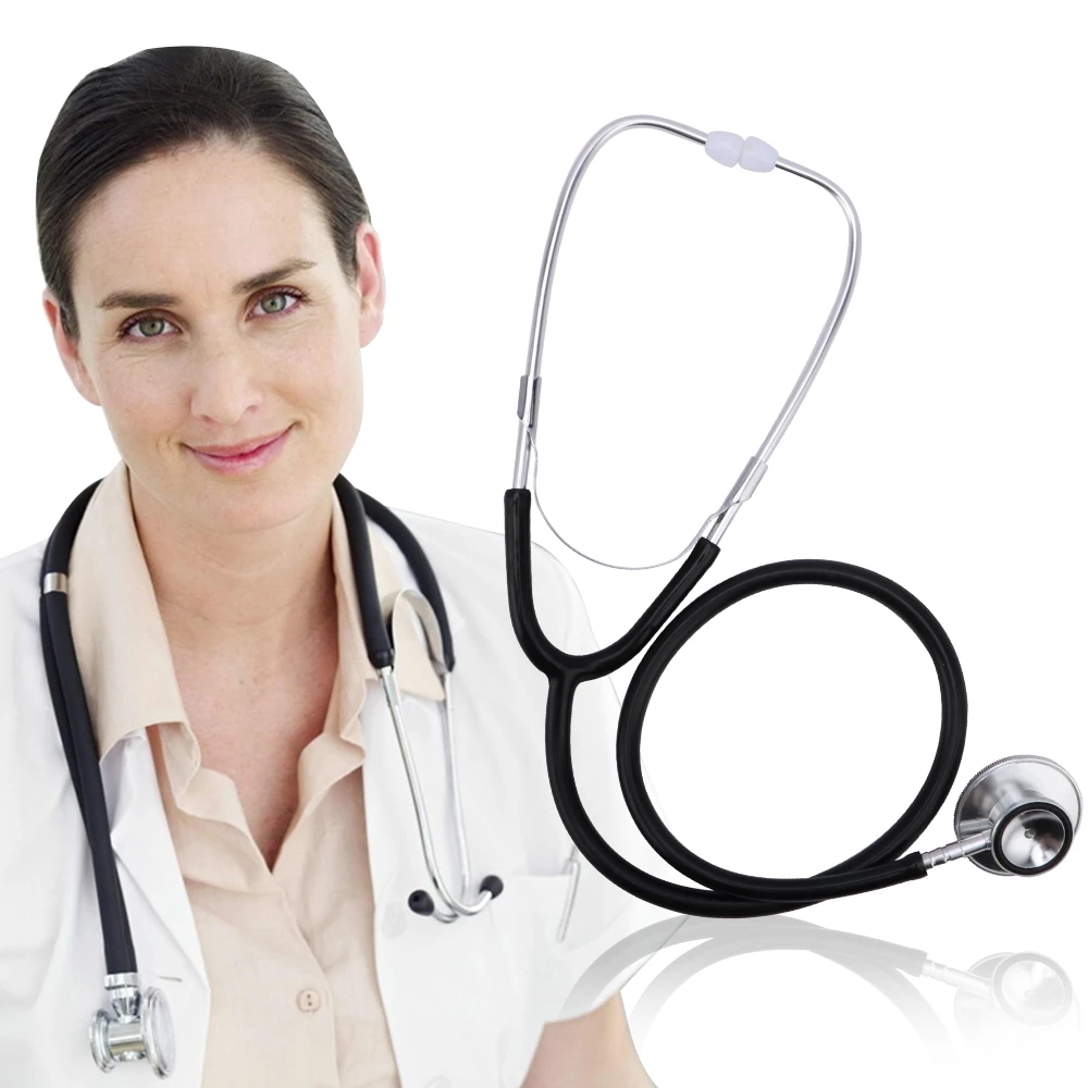 Portable Dual Head Stethoscope Doctor Medical Stethoscope Professional Cardiology Medical Equipment Device Student Vet Nurse
