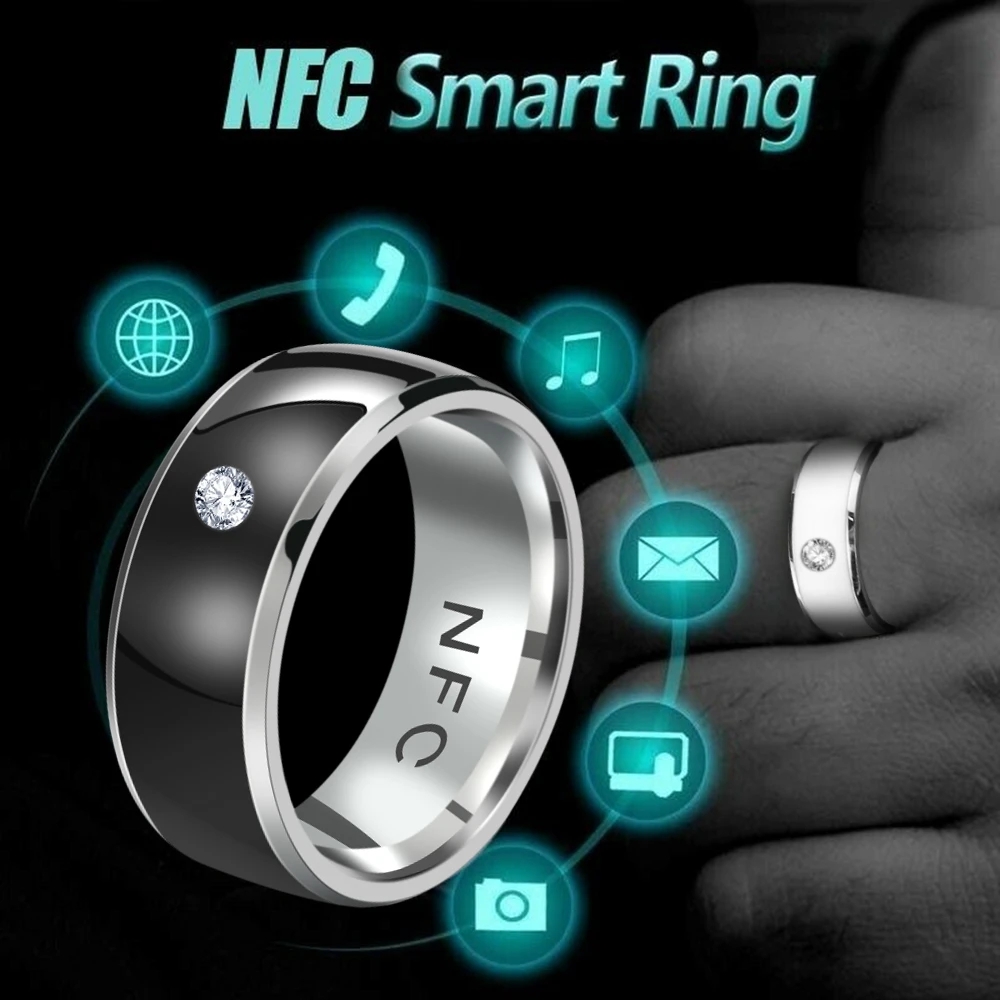 NFC Finger Ring for Android Phone Equipment Multifunctional Wearable Connect Ring Fashion NFC Smart Finger Ring Waterproof Ring