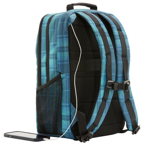 HP CAMPUS XL TARTAN PLAID BACKPACK GREEN