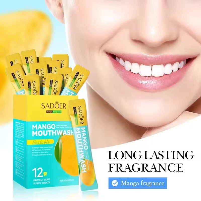 1Box 20Pcs Mouthwash Teeth Whitening Fresh Oral Portable Cleans Teeth Oral Fresh Mouthwash