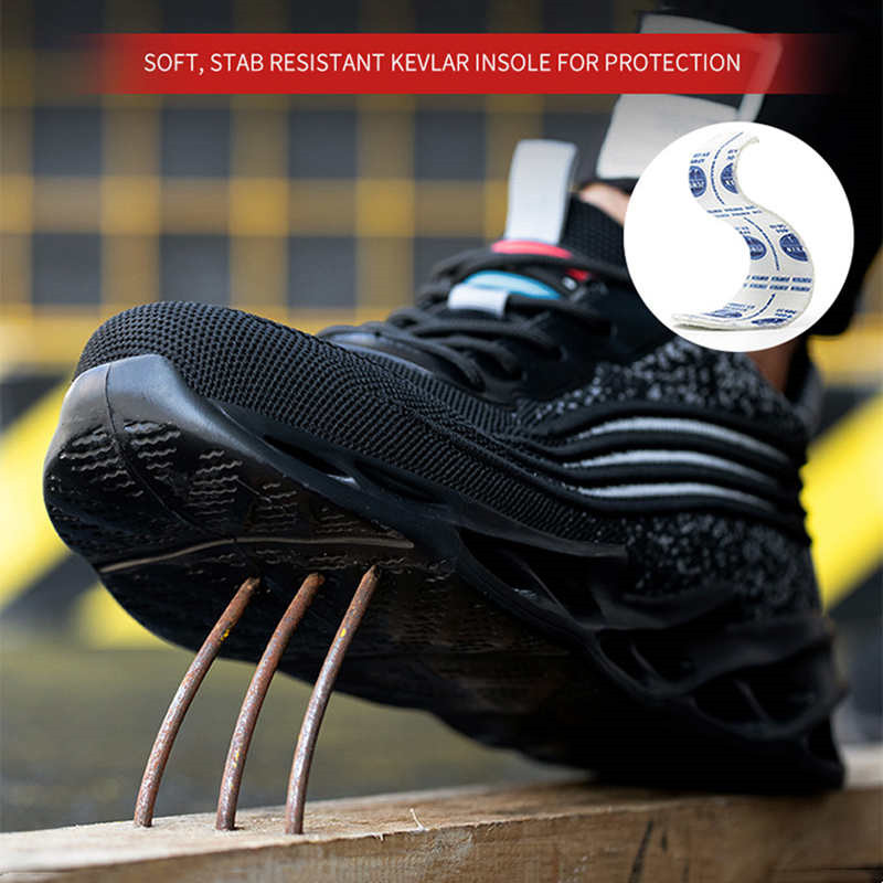 Xiaomi Work Safety Boots Men Safety Shoes Work Sneakers Anti-Puncture Anti-puncture Work Shoes Men Steel Toe Shoes Footwear