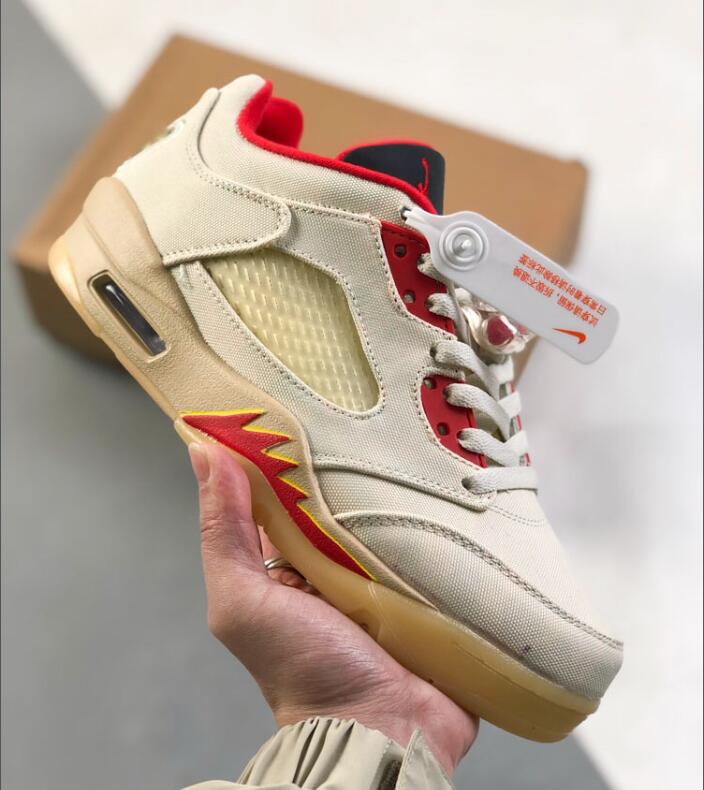 AJ5 Low "Chinese New Year" - Silk Finish, Anti-Slip, Durable, Comfortable Casual Sports Basketball Shoe