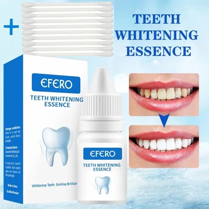 EFERO Teeth Whitening Essence Liquid Oral Hygiene Whiten Teeth Remove Plaque Stains Fresh Breath White