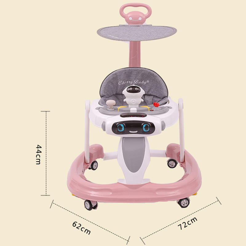 Pusher 3 in 1 Baby Walker Ride on Car Music Toy Toddler Round Activity Assistant Unique Baby walker infant Step Car with Music