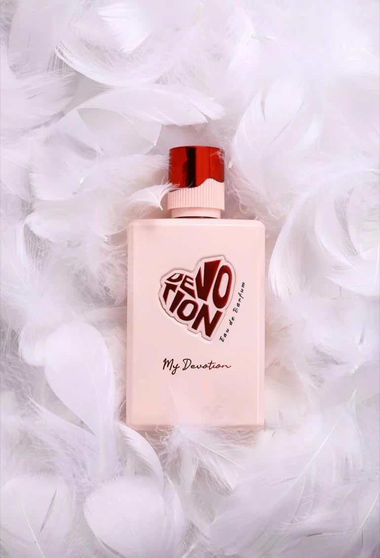 My Devotion Women Eau de Parfum, 3.4 oz, Floral Fruity Gourmand, with Pear Blossom, Peony, and Madagascar Vanilla, Spray