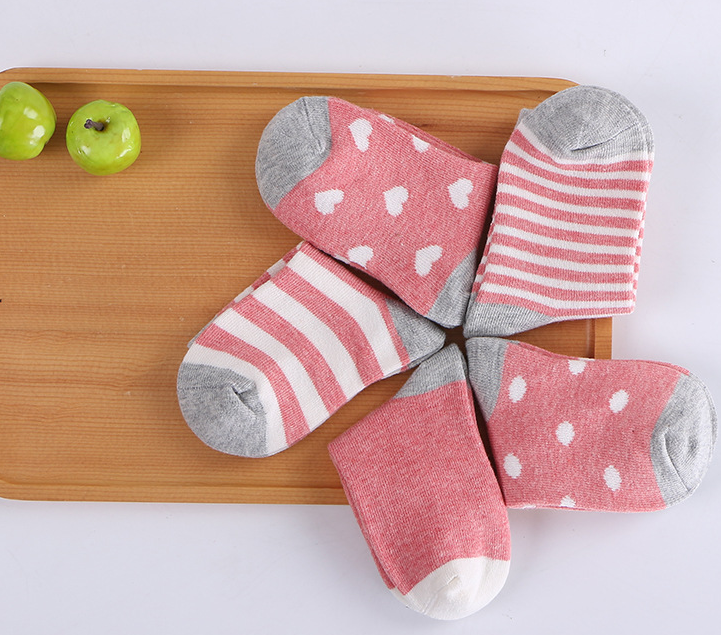 5PS/ Cotton children's socks cotton socks cute cartoon baby socks baby