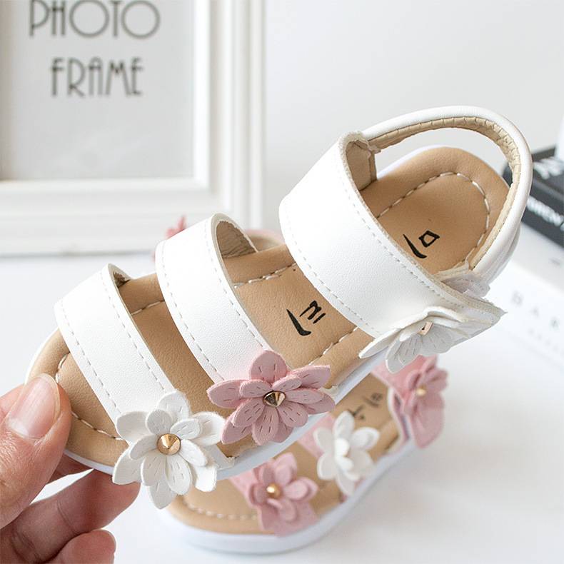 Children's shoes Summer new kids shoes Lovely flower shoes Fashion girl sandals Magic baby shoes for kiad 21-30