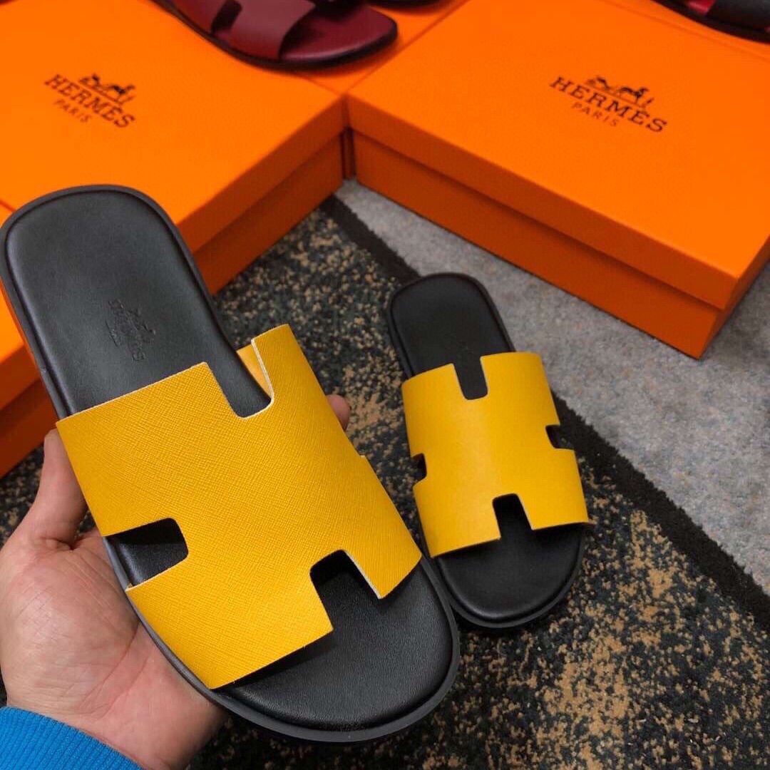 HERMES leather slippers leather slippers shoes