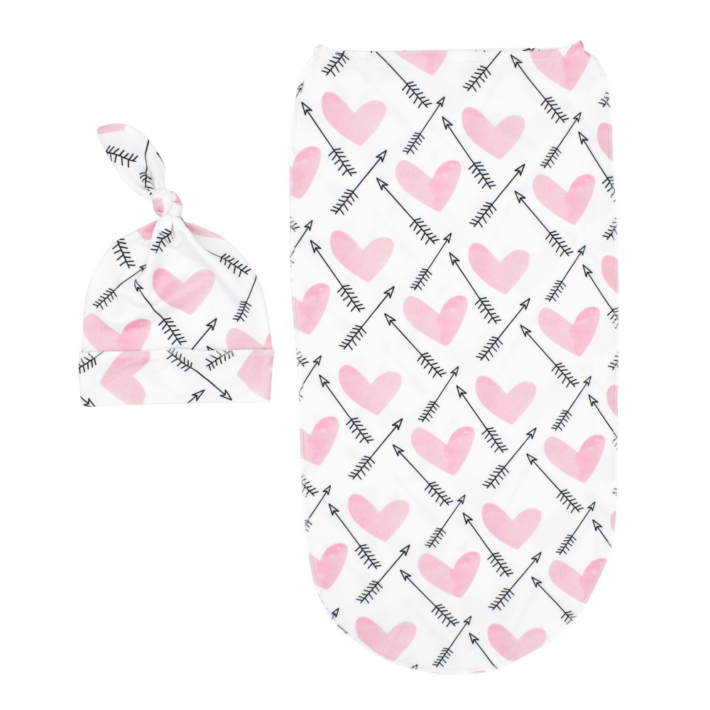 baby sleeping bag baby anti-shock wrapper super soft stretch baby cocoon sleeping bag tire cap set