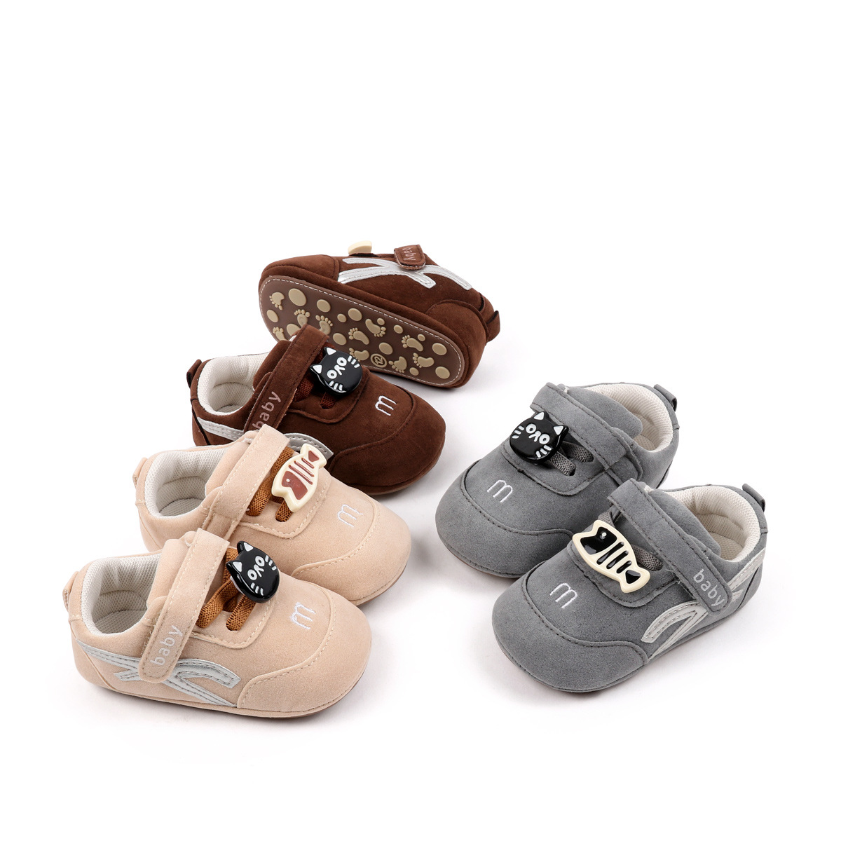Spring And Autumn Baby Boys And Girls First Walking Indoor Outdoor Toddler Shoes For 0-18 Months Sneaker