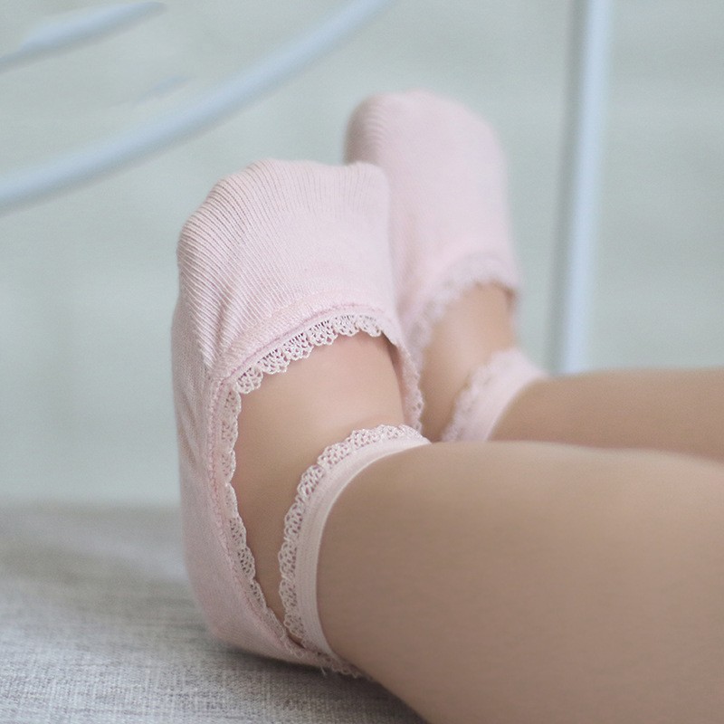 Baby Girl Cute Lace Boat Socks Infant Baby Girls Socks Soft Cotton Boat Socks For Summer